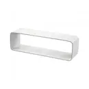 Flachkanalsystem 90x220mm=Ø150mm - PVC Flachkanalverbinder K 90x220