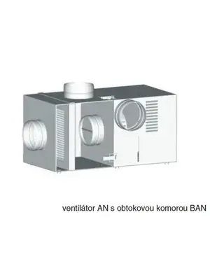 Příslušenství krbových ventilátorů - Obtoková komora s filtrem BAN 2 - BAN2